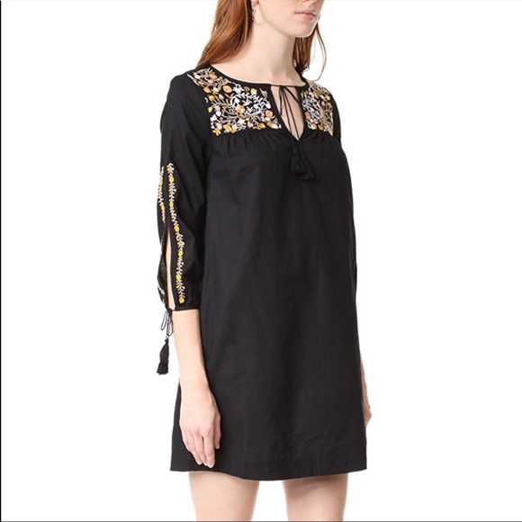 MADEWELL Boho Embroidered Floral Peasant Dress - Picture 3 of 9